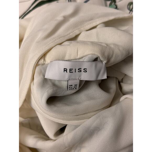 Reiss Dress 6 Womens Floral Halter Neck Backless Flowy Maxi-price is firm - Picture 7 of 9